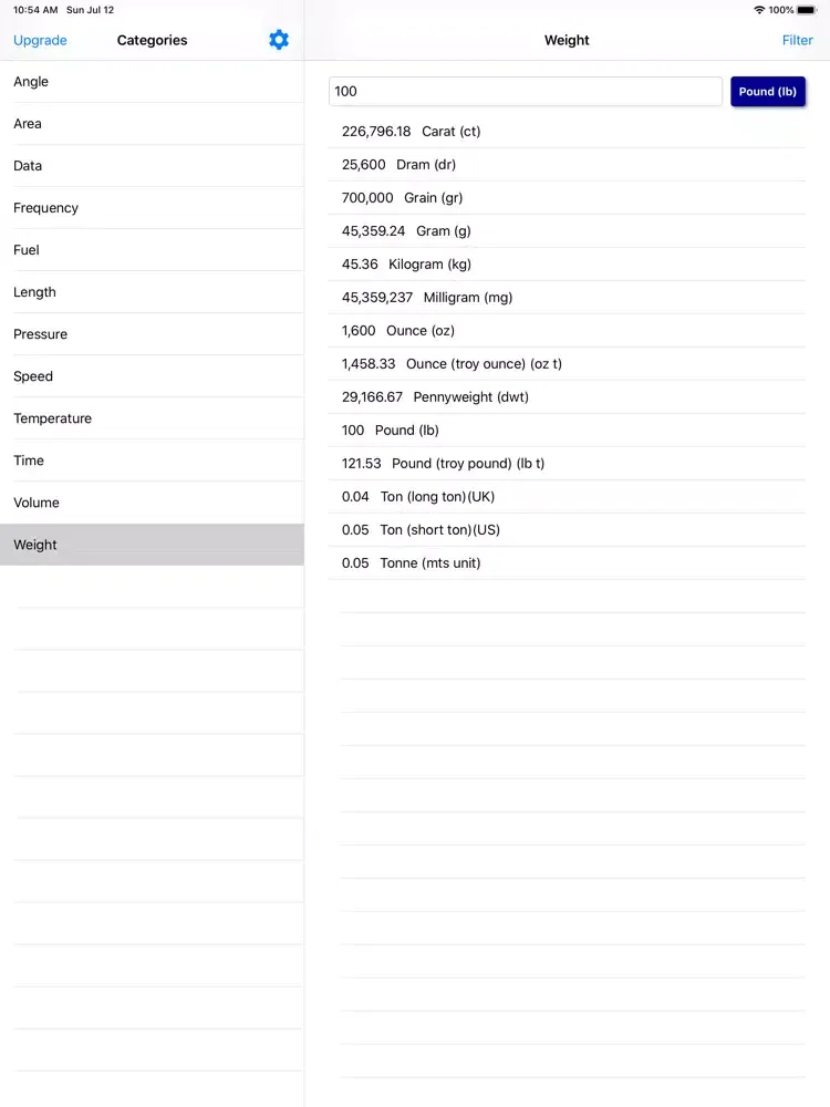 صور Fast Units Converter iPad 