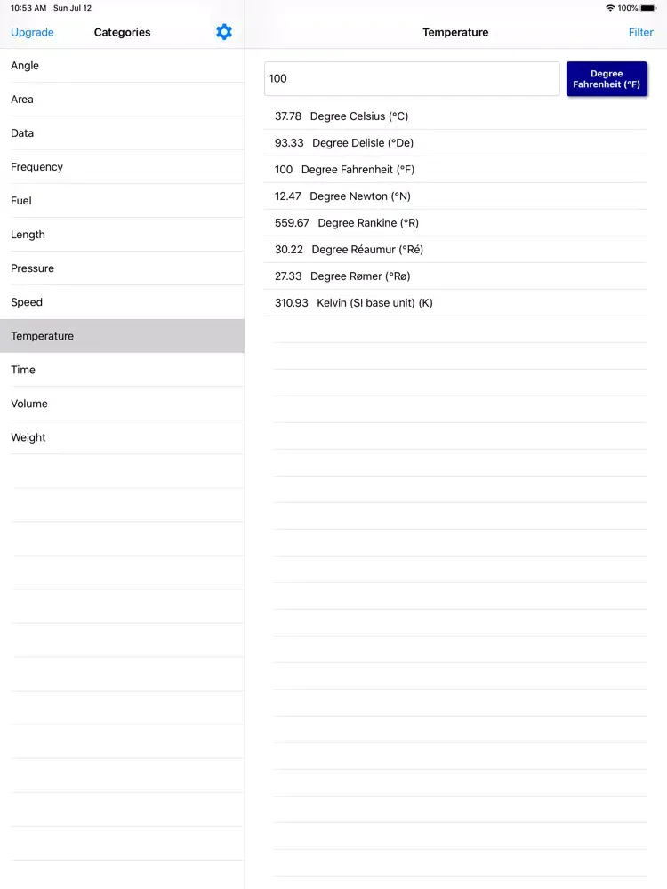 صور Fast Units Converter iPad 