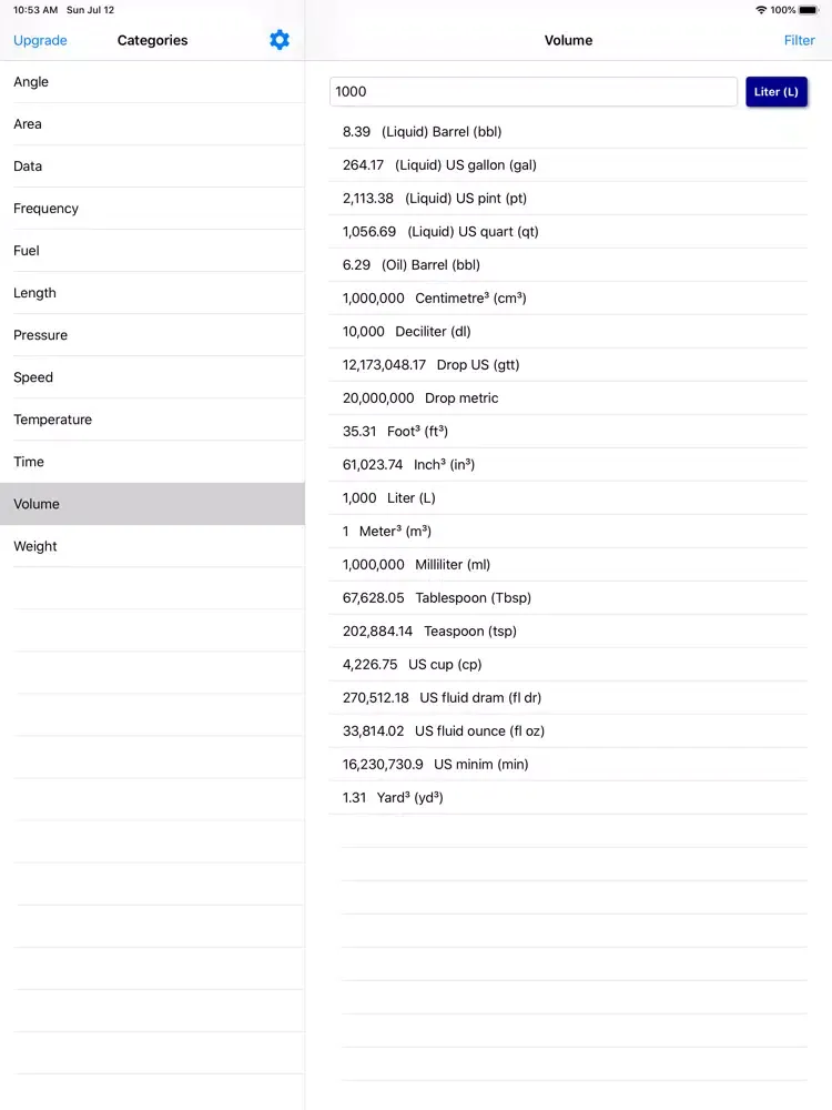 صور Fast Units Converter iPad 