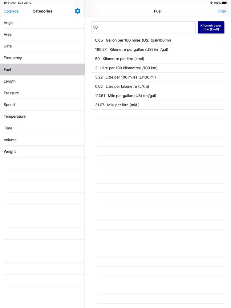 صور Fast Units Converter iPad 
