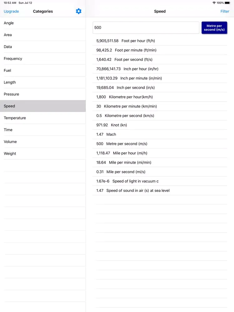 صور Fast Units Converter iPad 