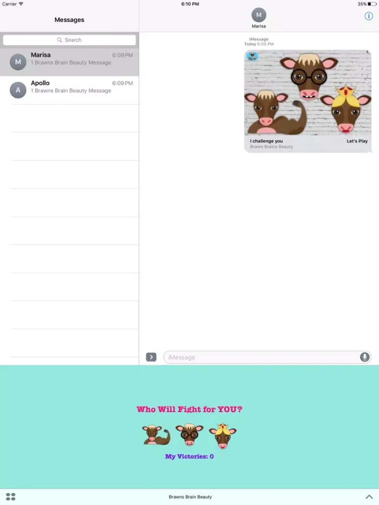 Screenshot di Brawn Brains Beauty - Brown Cow iPad 