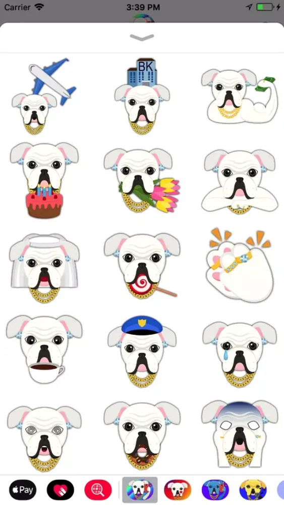 Blinged Out White Bulldog سکرین شاٹس