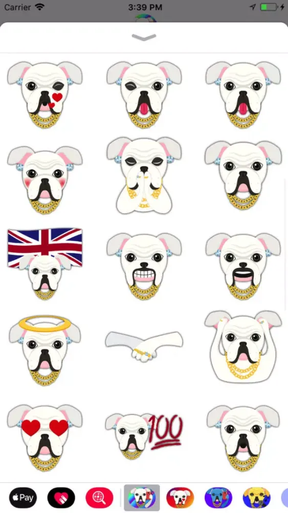 Blinged Out White Bulldog سکرین شاٹس