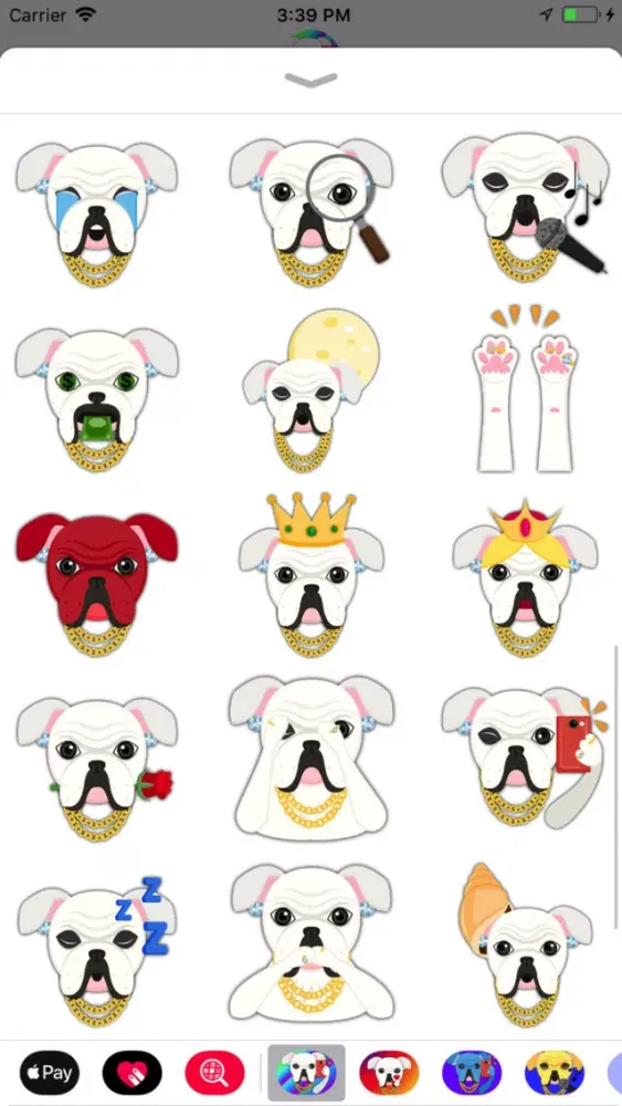 Blinged Out White Bulldog سکرین شاٹس