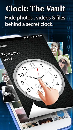 Capturas de tela do Clock Vault-Hide Photos,Videos