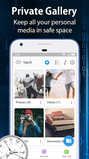 Capturas de tela do Clock Vault-Hide Photos,Videos