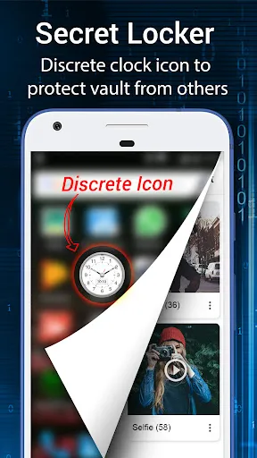 Capturas de tela do Clock Vault-Hide Photos,Videos