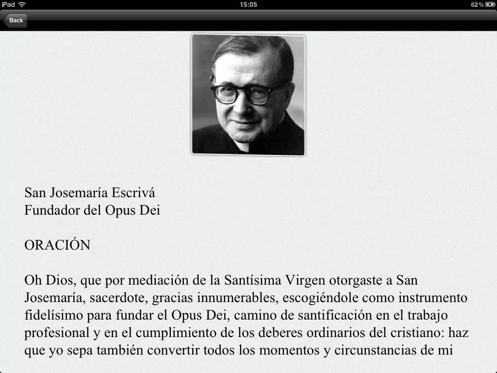 Captures d'écran de Opus Dei News iPad 