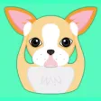 Animated Blonde Boston Terrier