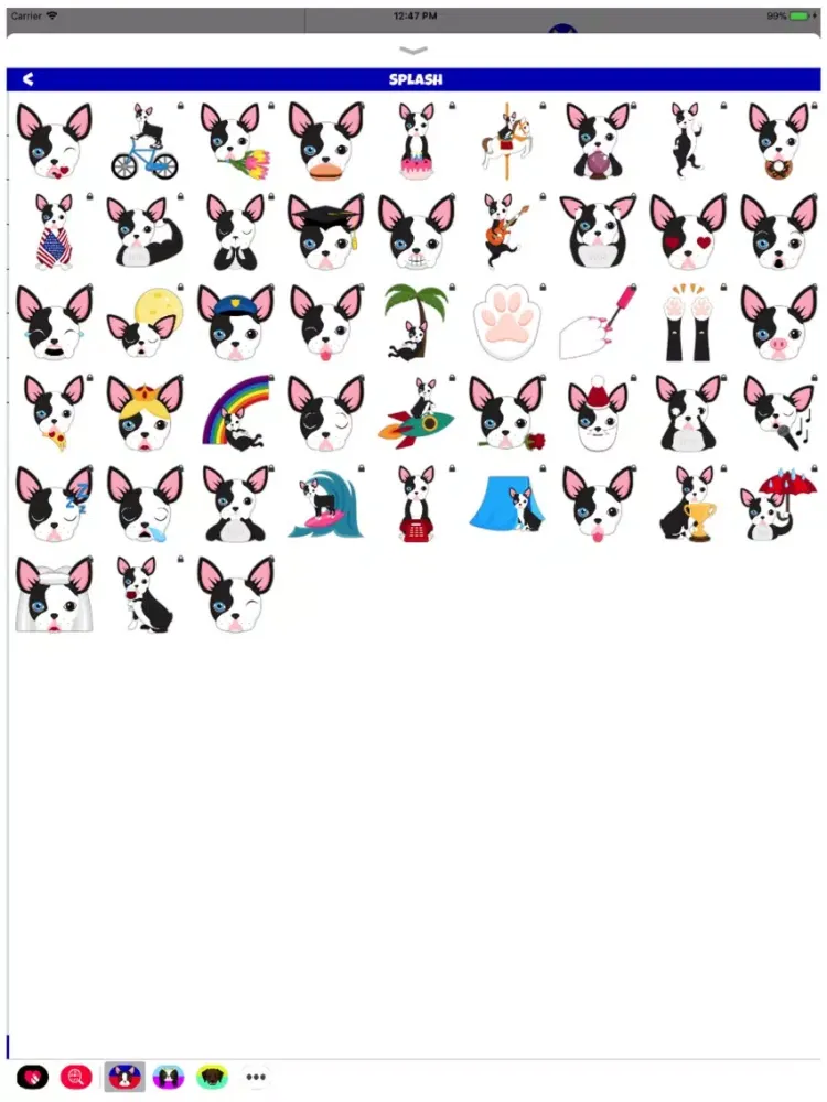 Boston Terrier Lover Emoji iPad  Screenshots