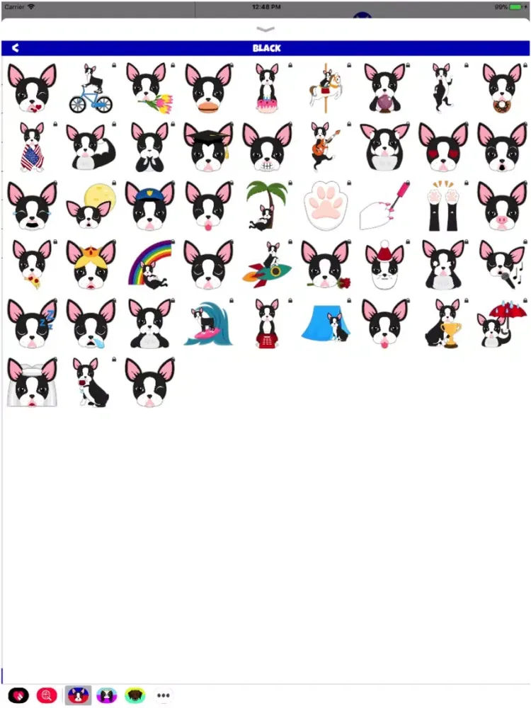 Boston Terrier Lover Emoji iPad  Screenshots