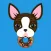 Brindle Boston Terrier Emoji