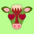 Christmas Cow Emoji Stickers