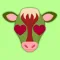 Christmas Cow Emoji Stickers