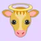 Solid Gold Cow Emoji Stickers
