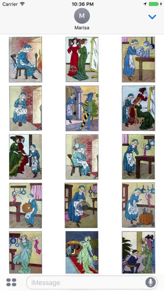 تصاویر Wonderful Story of Cinderella Stickers