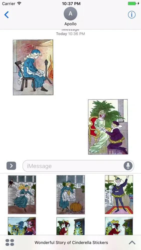 تصاویر Wonderful Story of Cinderella Stickers