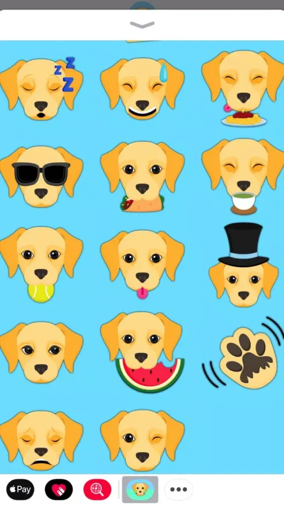 Yellow Labrador Emoji 스크린샷