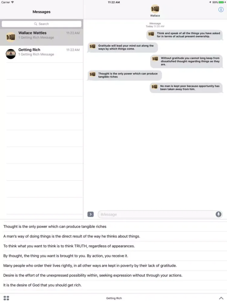 Скриншоты The Science of Getting Rich for iMessage iPad 