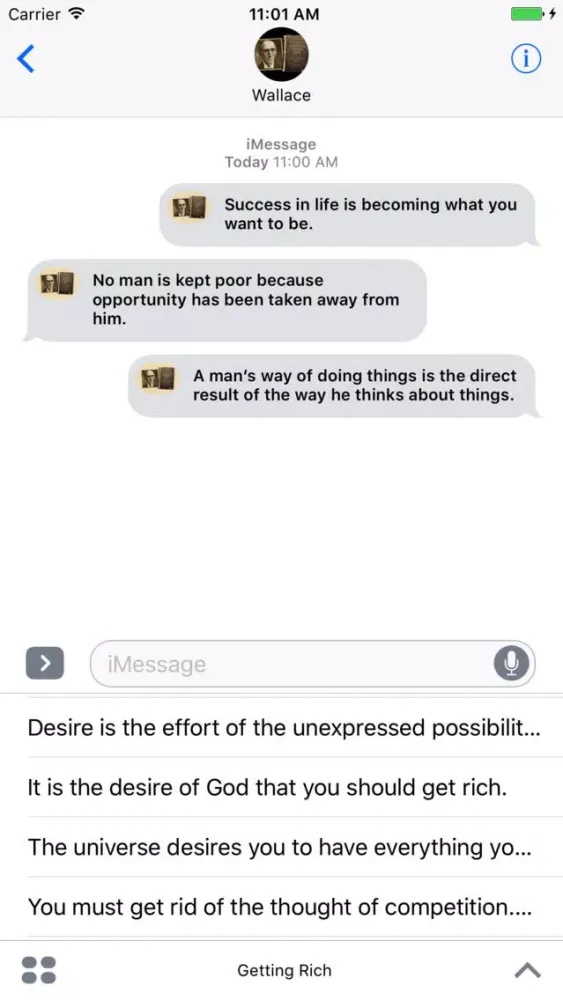 Скриншоты The Science of Getting Rich for iMessage