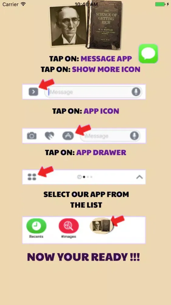 Скриншоты The Science of Getting Rich for iMessage