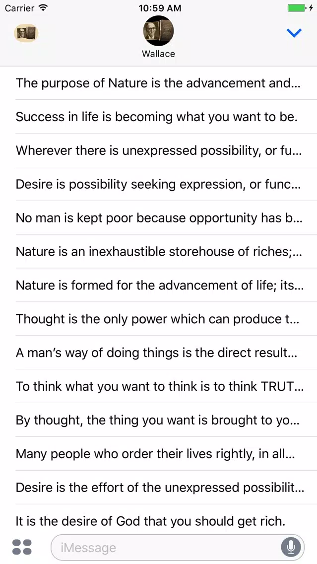 Ảnh chụp màn hình của The Science of Getting Rich for iMessage