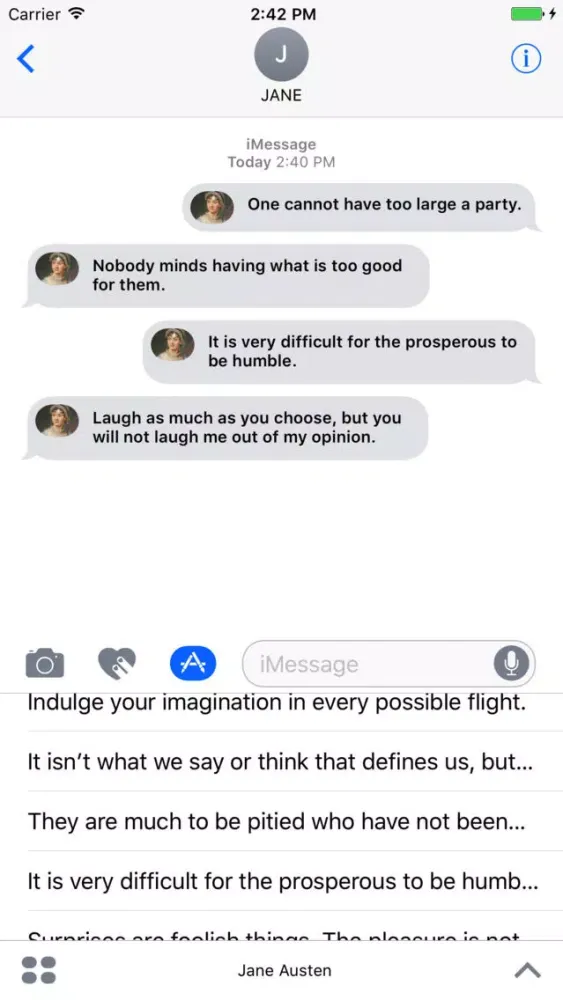 What Would Jane Austen Say? Screenshots