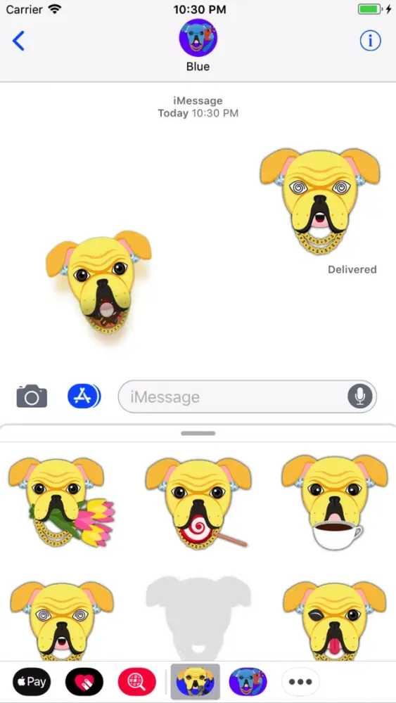 Tangkapan skrin Blinged Out Yellow Bulldog