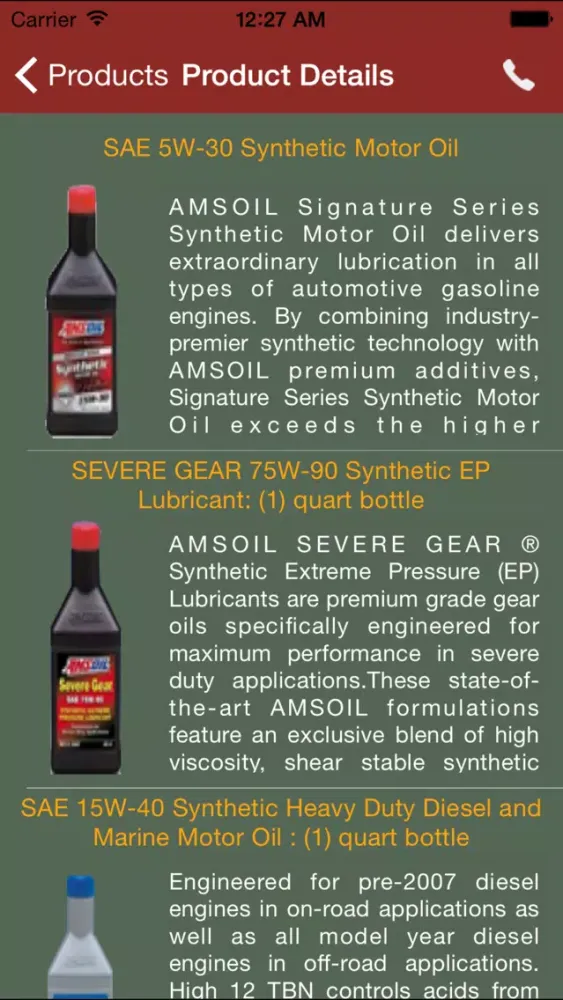 ภาพหน้าจอของ B and C Greases and Lubes