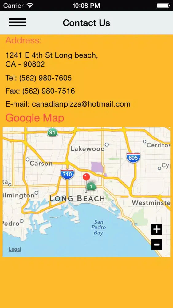 CanadianPizza應用截圖