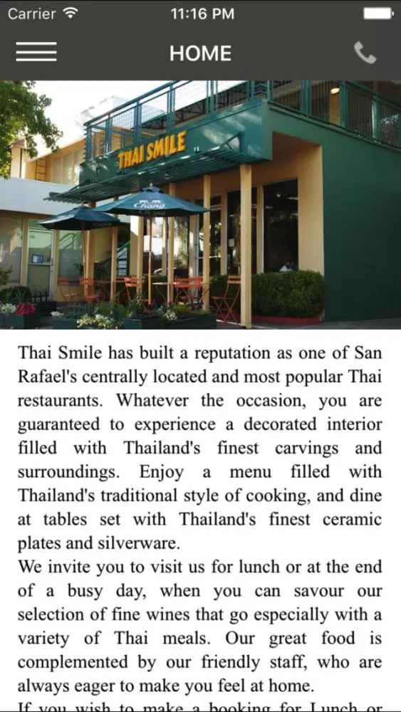Thai Smile Restaurant Screenshots