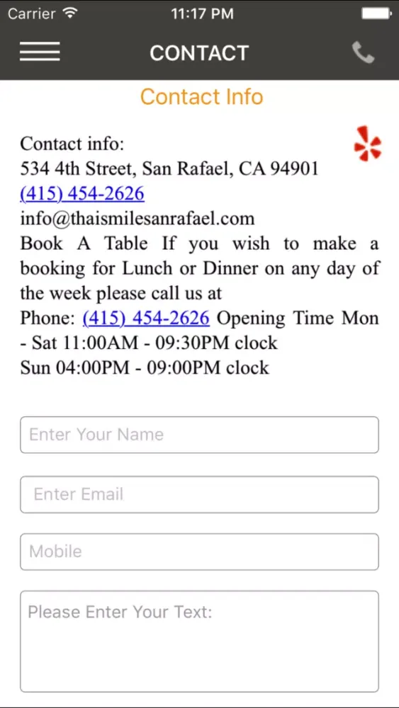 Thai Smile Restaurant Screenshots