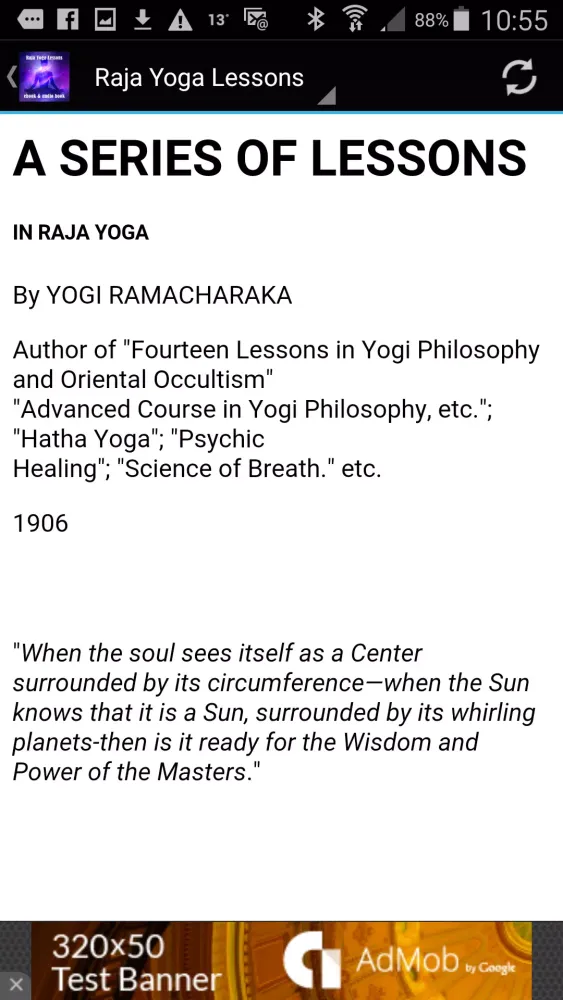 Captures d'écran de Gnani Yoga Lessons Book