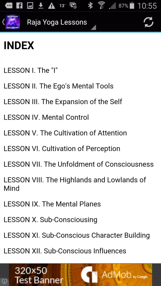 Captures d'écran de Gnani Yoga Lessons Book