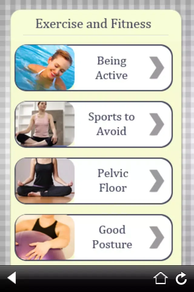 Capturas de tela do What's Up Healthy Pregnancy