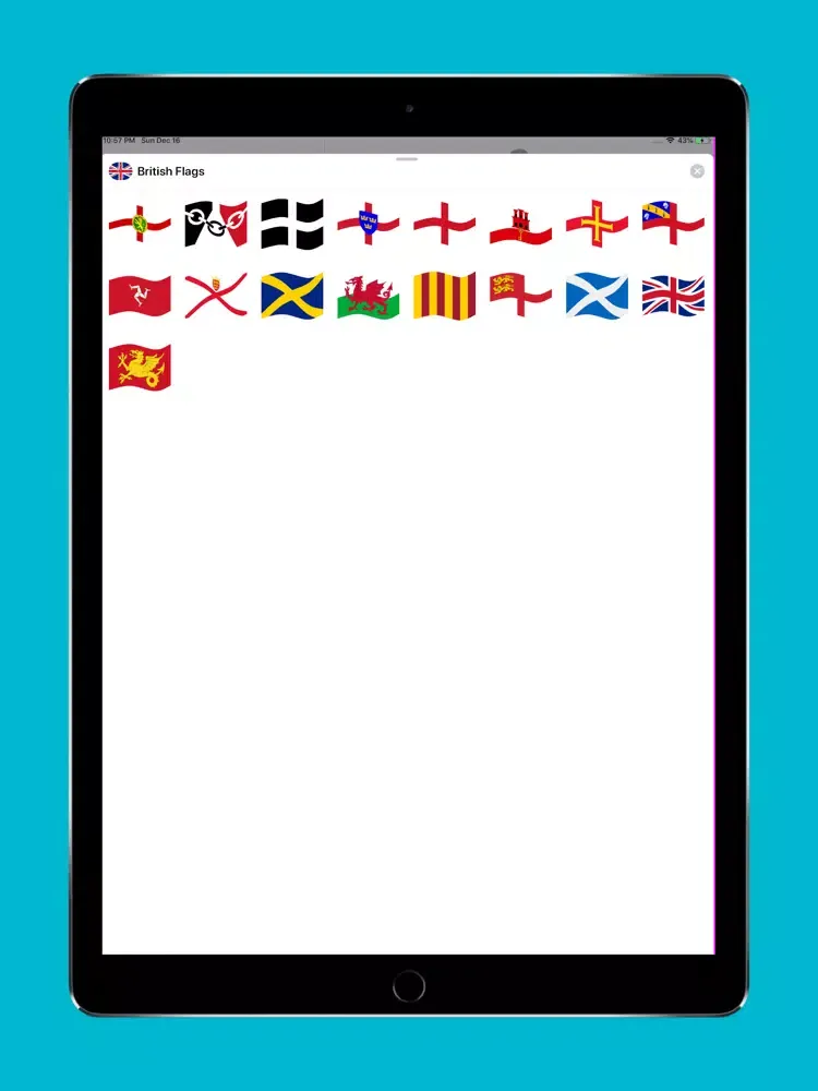Zrzuty ekranu British Flags iPad 