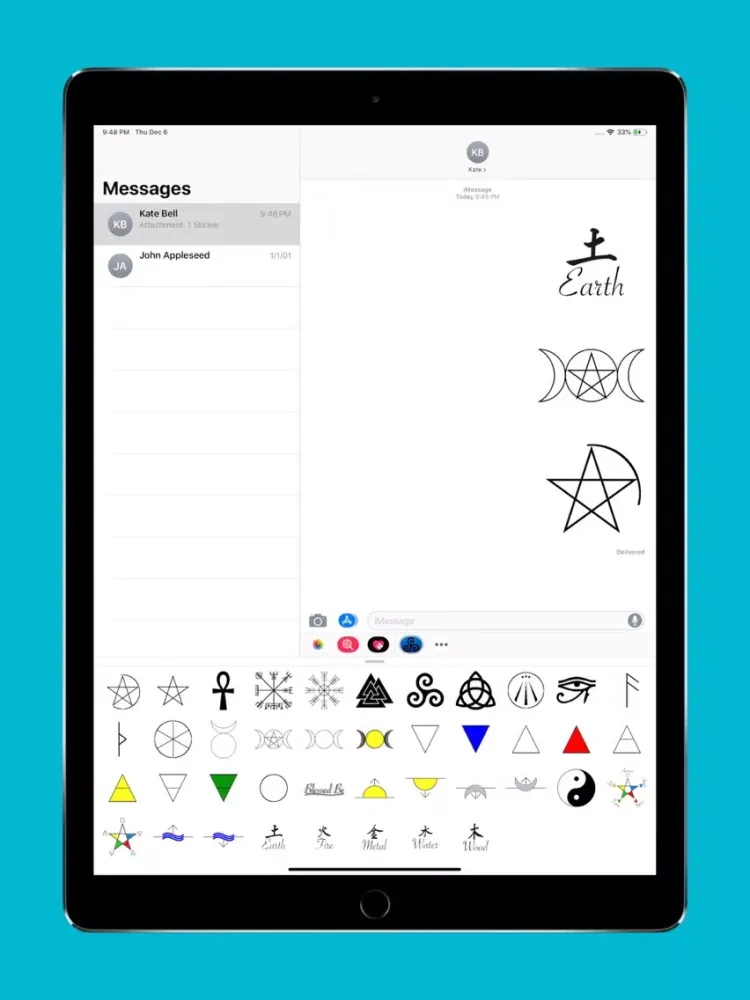 Ảnh chụp màn hình của Pagan Symbols iPad 