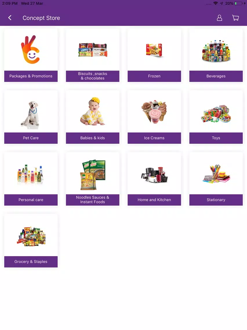 Capturas de pantalla de Concept Store iPad 