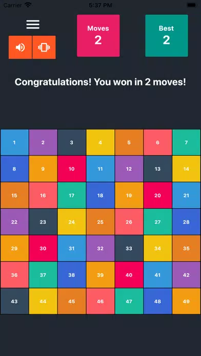 Tangkapan layar Puzzle 123456