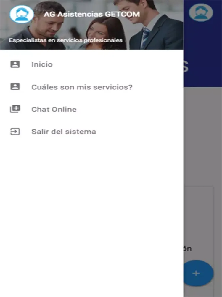 Zrzuty ekranu ASISTENCIAS GETCOM iPad 