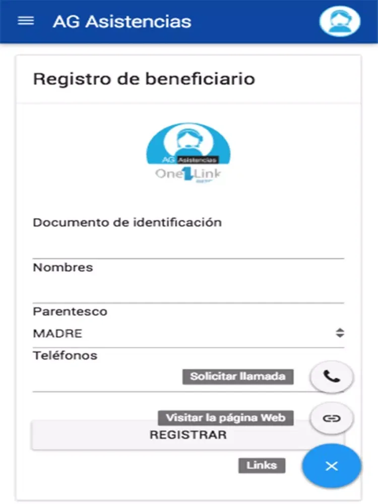 Zrzuty ekranu ASISTENCIAS GETCOM iPad 