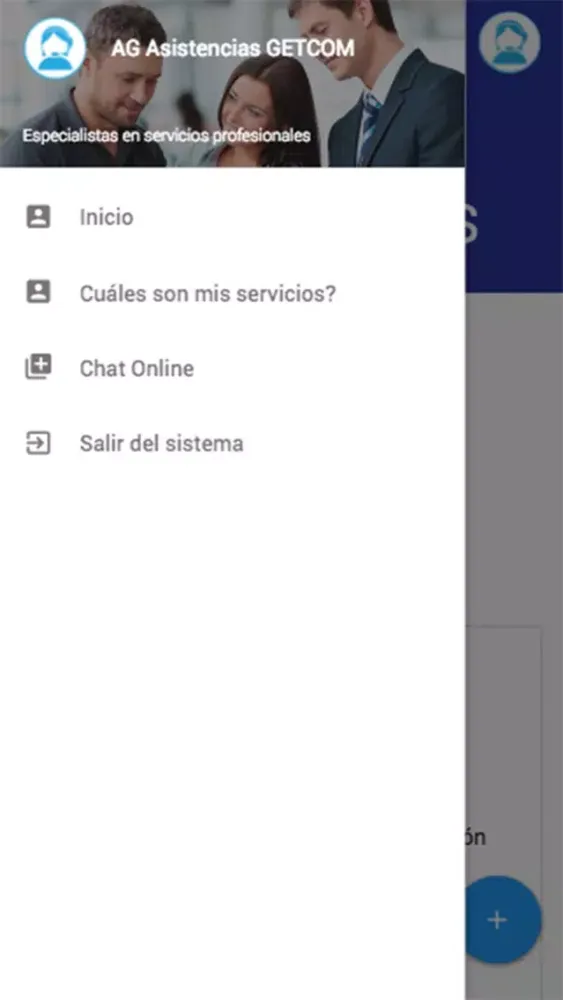 Zrzuty ekranu ASISTENCIAS GETCOM