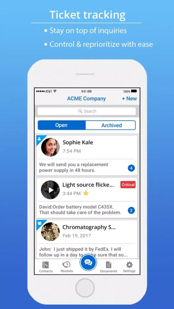 Zrzuty ekranu Blitzz - Remote Support