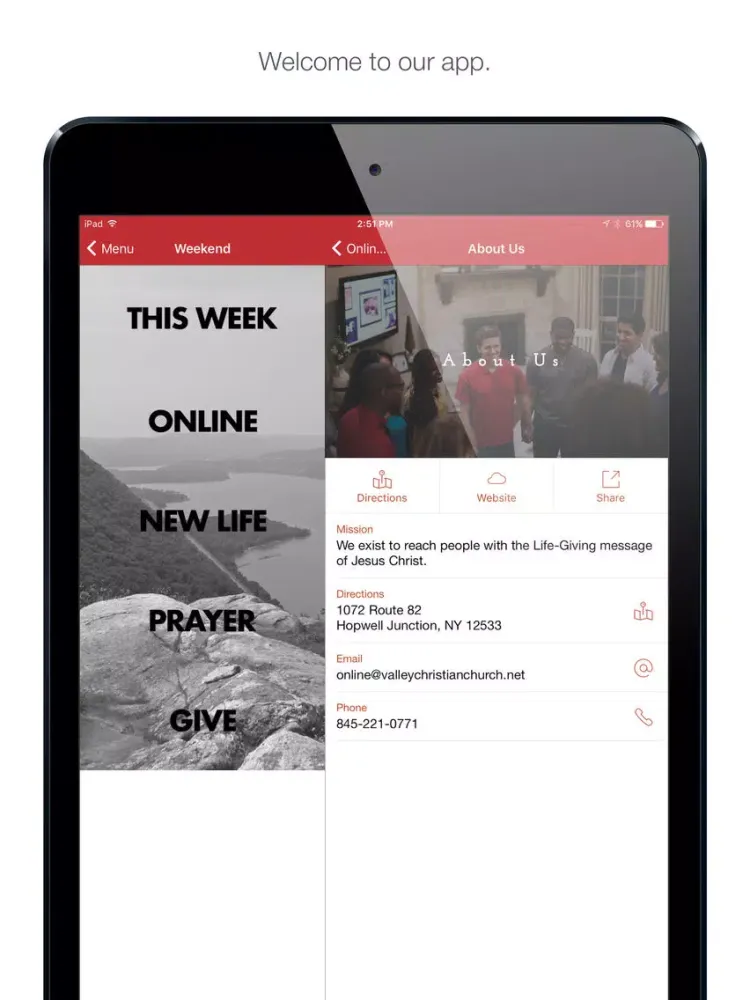 The Valley Christian Church iPad  スクリーンショット
