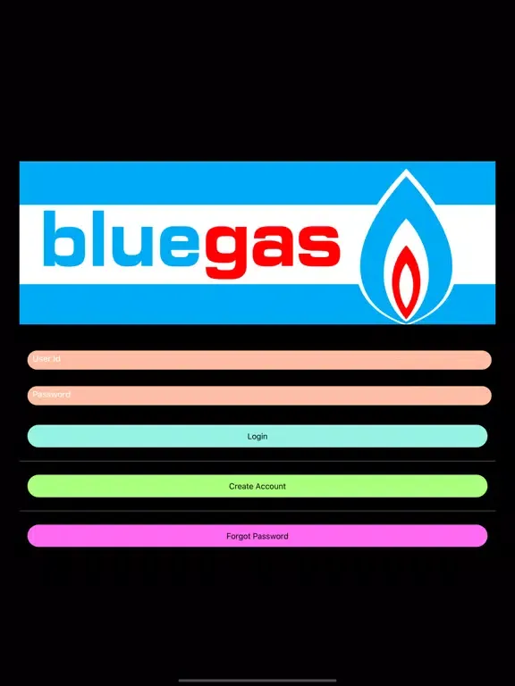 Tangkapan skrin Bluegas Fiji iPad 