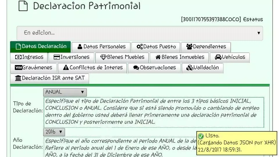 Sidp Coahuila - Declaranet Screenshots