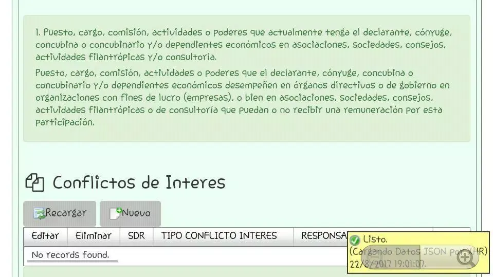 Sidp Coahuila - Declaranet Screenshots