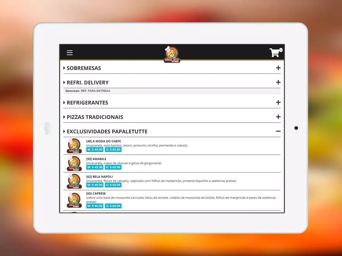 Papaletutte iPad  Ekran Görüntüleri