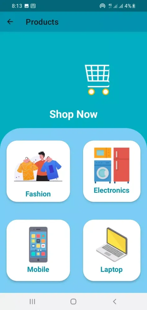 Tangkapan layar Shoping App